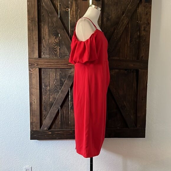 Belle Poque Two-Way Ruched Spaghetti Straps Off-Shoulder Bodycon Cocktail Dress - Picture 9 of 15